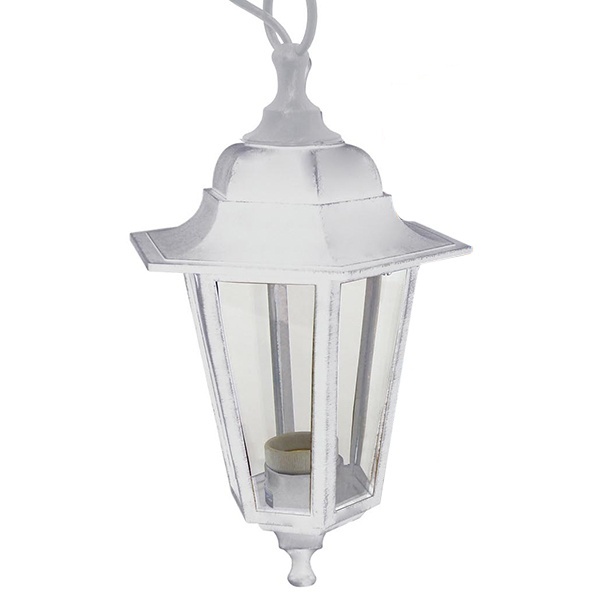 Светильник садово-парковый TDM НСУ 06-60-001 шестигранник, подвес, пластик, белый