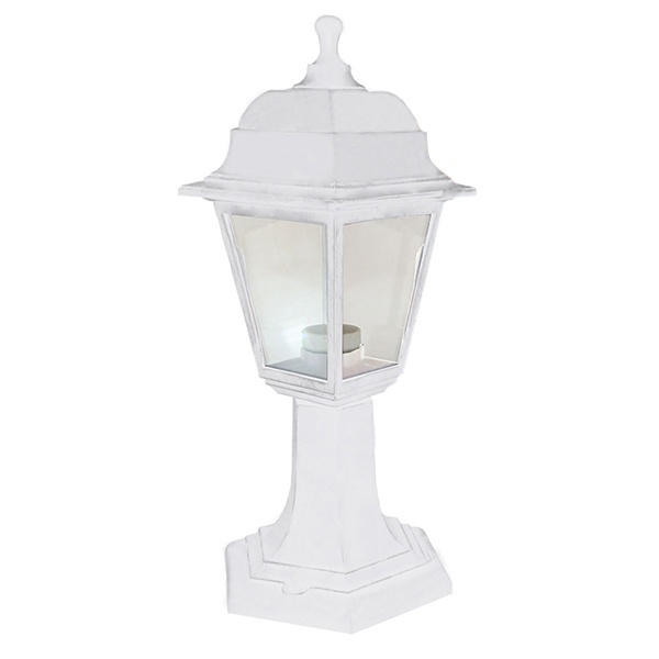 Светильник садово-парковый TDM НТУ 04-60-001 четырехгранник, стойка, пластик, белый