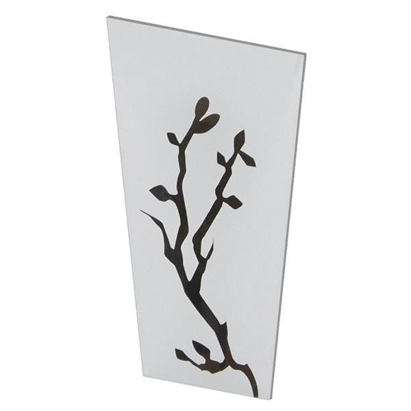 Стекло матовое с зеркальным рисунком TDM Сакура (комплект 4 шт.) для светильников НБУ, НТУ, НСУ