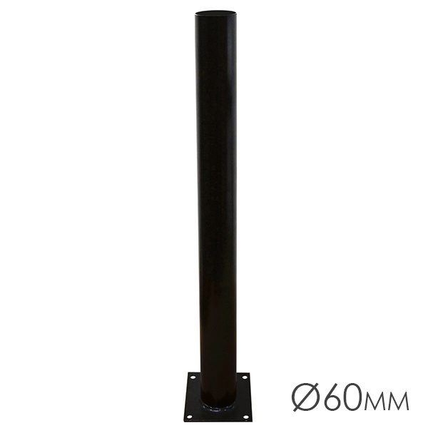 Опора металлическая садово-парковая TDM, h600 мм, цвет черный,