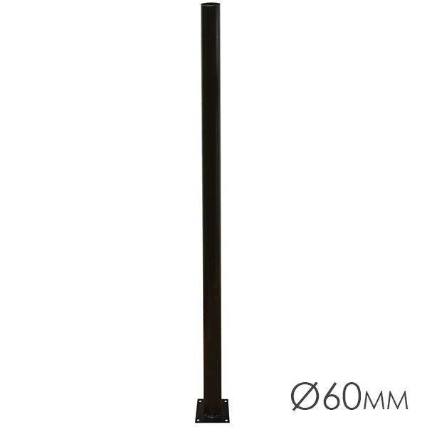 Опора металлическая садово-парковая TDM, h1800 мм, цвет черный,