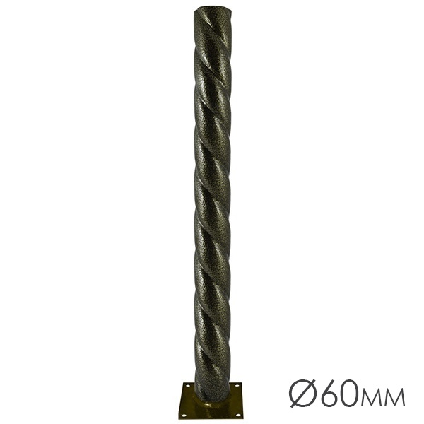 Опора витая металлическая садово-парковая TDM, h600 мм, цвет бронза металлик,