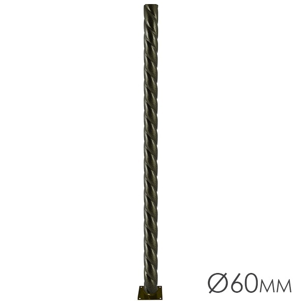 Опора витая металлическая садово-парковая TDM, h1200 мм, цвет бронза металлик,