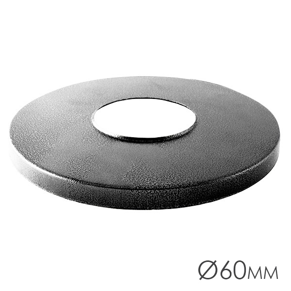 Декоративная накладка на опору TDM d-60 мм, цвет серебро металлик,