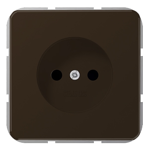 Розетка Jung CD 2Р винтовой зажим Коричневый