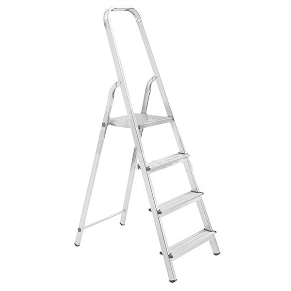 Стремянка алюминиевая Rexant четыре ступеньки, длина 153 см