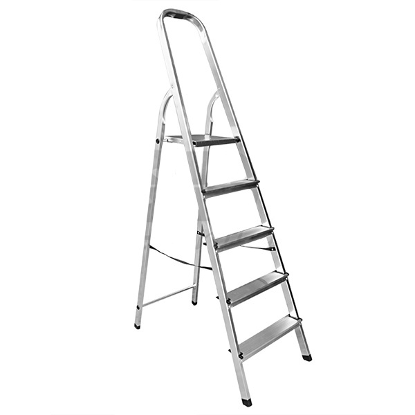 Стремянка алюминиевая Rexant пять ступенек, длина 175 см