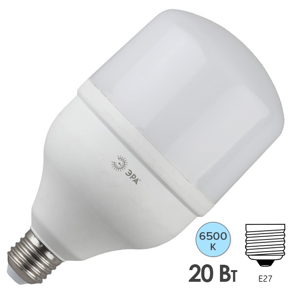 Лампа светодиодная ЭРА LED POWER T80 20W 6500K E27 563665