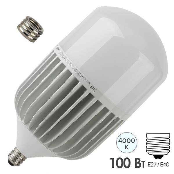 Лампа светодиодная ЭРА LED POWER T160 100W 4000K E27-E40 728250