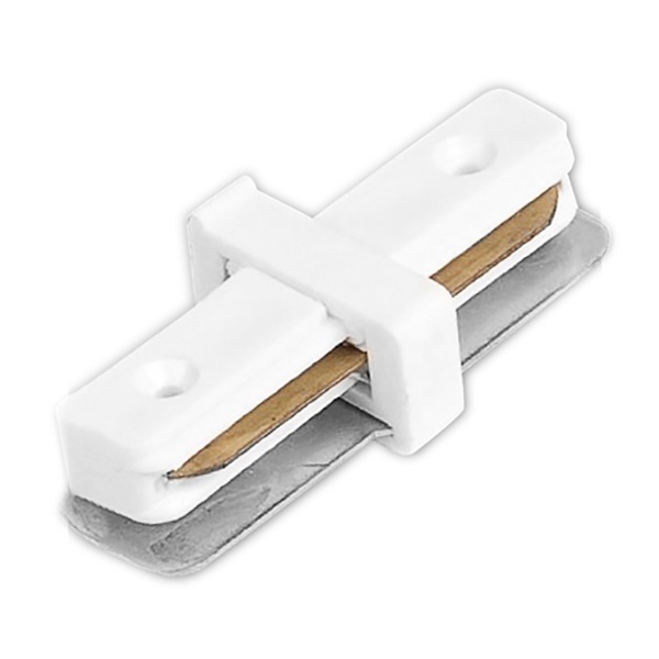 Коннектор прямой Feron LD1000 для шинопровода CAB1003 белый