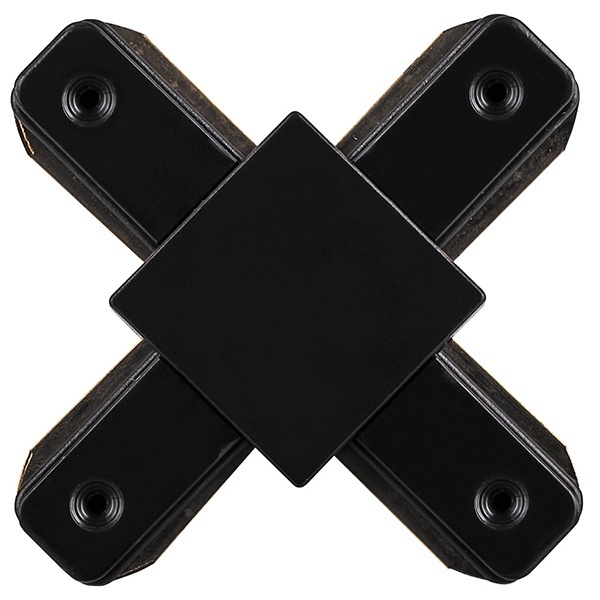 Коннектор Feron LD1002 Х-образный для шинопровода CAB1003 черный