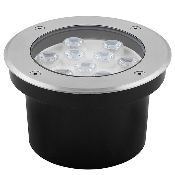 Светодиодный светильник тротуарный (грунтовый) SP4113 9LED 9W теплый белый D160/d140x90mm IP67