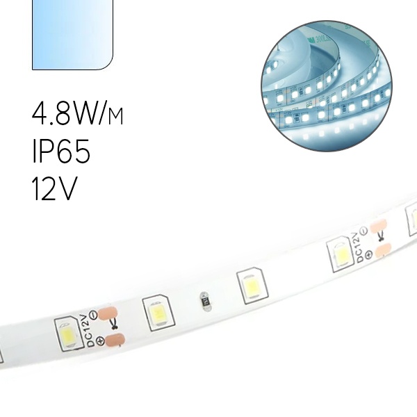 Светодиодная лента Feron LS604 60SMD(3528) 4.8W/m 12V IP65 5000х8х3.8mm белый