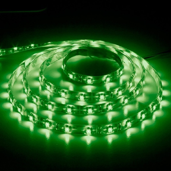 Светодиодная лента Feron LS604 60SMD(3528) 4.8W/m 12V IP65 5000х8х3.8mm зеленый