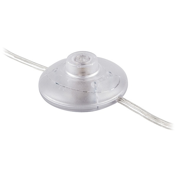 Сетевой шнур Feron DM106 (с ножным выключателем) пластик прозрачный