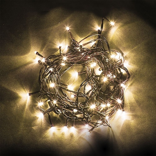 Гирлянда на елку Feron CL90 140LED 2700K 7 веток (2м) +1.5м зеленый шнур 230V