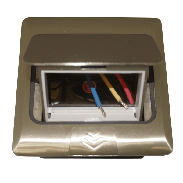 Мини-лючок Donel 3 модуля алюминий с монтажной коробкой IP20