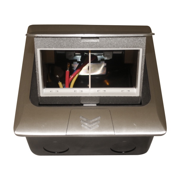 Мини-лючок Donel 4 модуля алюминий с монтажной коробкой IP20