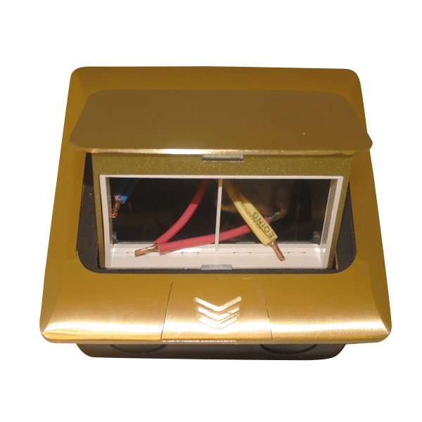 Мини-лючок Donel 4 модуля латунь с монтажной коробкой IP20