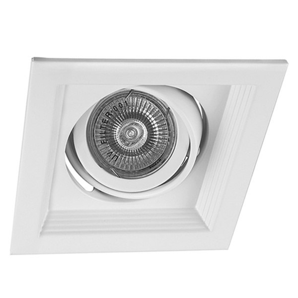 Светильник карданный Feron DLT201 1x50W MAX MR16 G5.3/GU5.3 белый