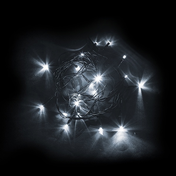 Гирлянда линейная Feron CL02 20LED 5000K 2м +1.5м (с контроллером) зеленый шнур 230V IP20