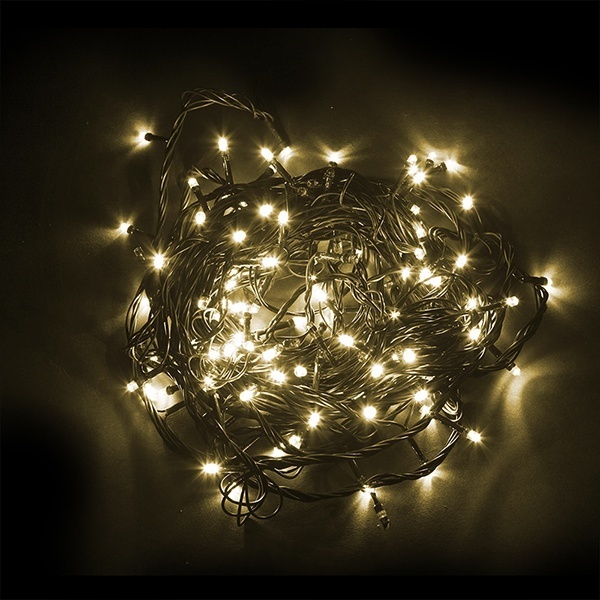 Гирлянда линейная Feron CL08 600LED 2700K с эффектом стробов 60м +3м зеленый шнур 230V IP44