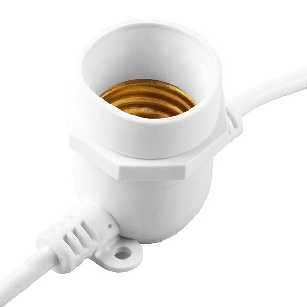 Гирлянда Белт-лайт Feron CL50-8 10шт. E27 шаг 50cm белый 8м (5+3м) IP65