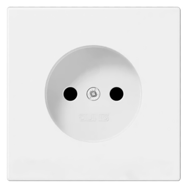 Розетка Jung LS 2Р винтовой зажим Белый