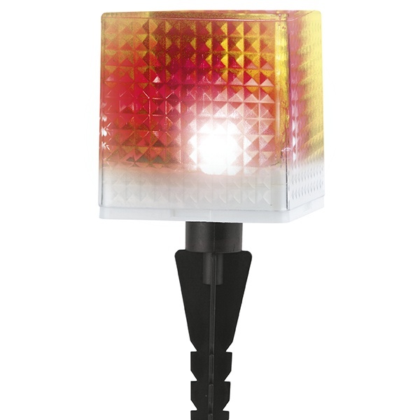 Светильник садовый ЭРА SL-PL20-СUB на солнечной батарее, пластик, прозрачный, черный 20см