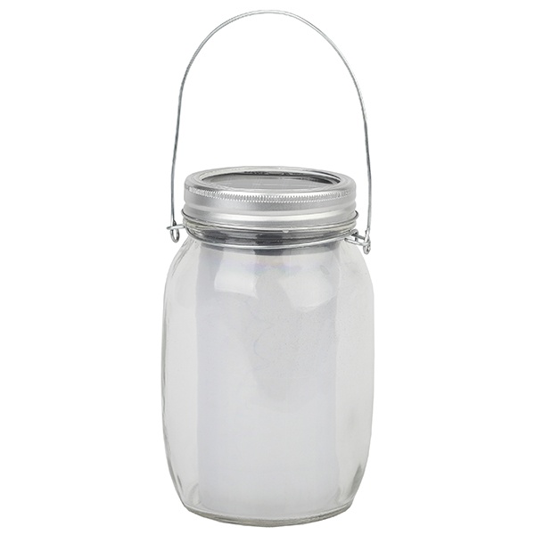 Садовый светильник ЭРА SL-GL14-JAR-2 на солнечной батарее, стекло, металл, прозрачный 13,5см