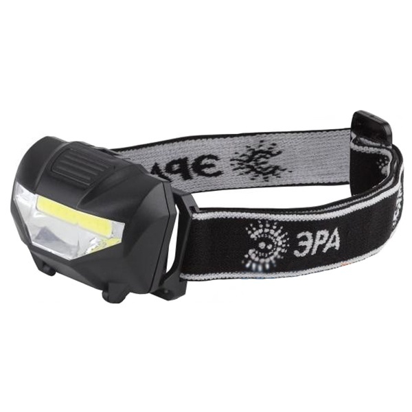 Фонарь ЭРА налобный GB-501 серия Блэкджек 3W COB, батареи 3хAAA, 3 режима