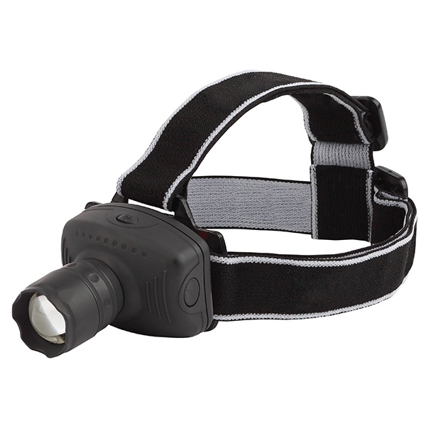 Фонарь налобный Трофи GB-301 3W, батареи 3хAAA