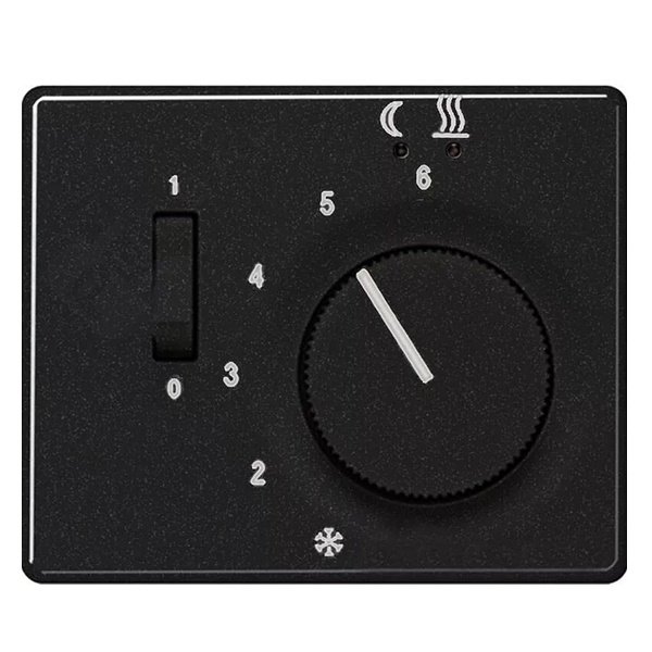 Крышка для регулятора подогрева пола Jung LS FTR231U Черный