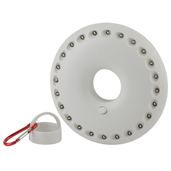 Фонарь ЭРА Кемпинг K24 NEW 24LED батареи 3xAA, карабин (РФ)