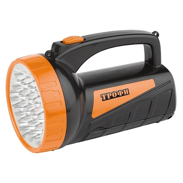 Фонарь прожектор Трофи TSP19 аккумулятор 4V 2Ah, 19+18LED, зарядное устройство 220V