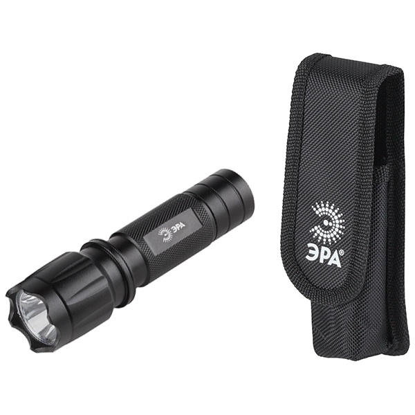 Фонарь ЭРА HT1W 1W LED, алюминиевый, чехол, батареи 3хAAA