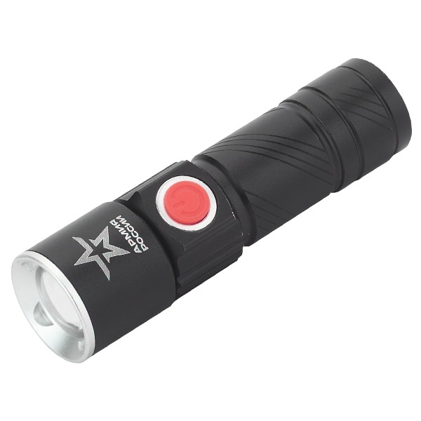 Фонарь Армия России MA-601 Циркон 3W, алюминиевый регул. фокус, 3 режима, Li-Ion аккумулятор, USB