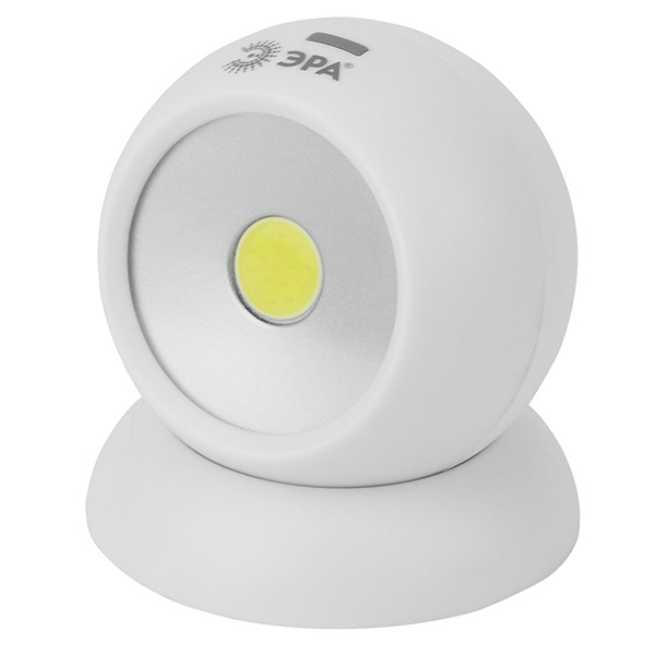 Фонарь ЭРА пушлайт SB-801 Сфера-1 5W COB, батареи 3xAAA, магнит