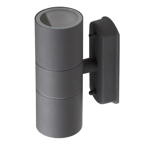 Настенный светильник ЭРА WL28 GY под лампу 2xGU10 MAX. 35W IP54 серый