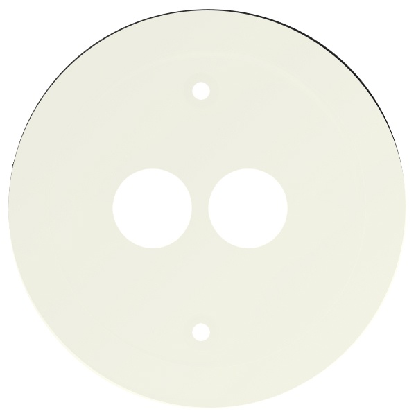 Накладка Simon 82 на аудиорозетку для подключения двух аудиоколонок, слоновая кость (бежевый)