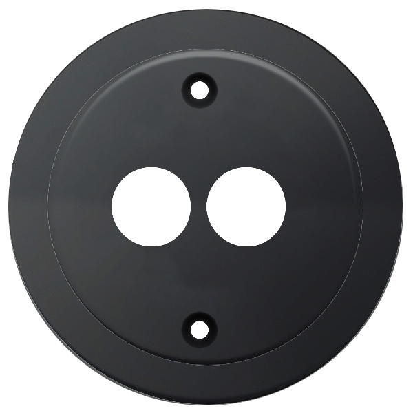 Накладка Simon 82 на аудиорозетку для подключения двух аудиоколонок, графит