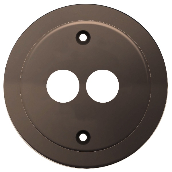 Накладка Simon 82 на аудиорозетку для подключения двух аудиоколонок, шампань