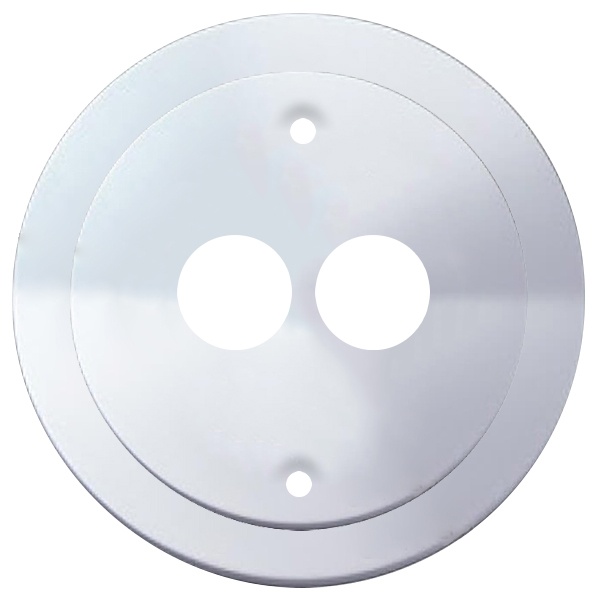 Накладка Simon 88 на аудиорозетку для подключения двух аудиоколонок белый