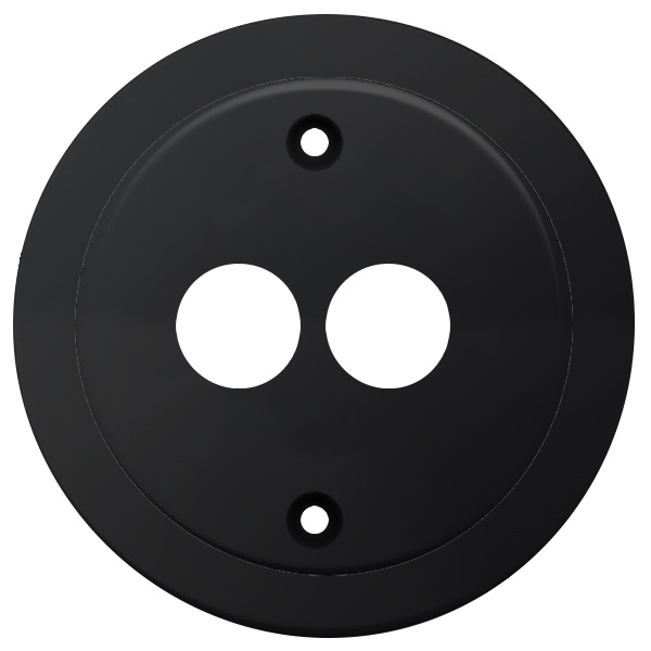 Накладка Simon 88 на аудиорозетку для подключения двух аудиоколонок графит