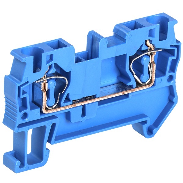 Клеммник самозажимной ИЭК КПИ 2в-4 41А синий