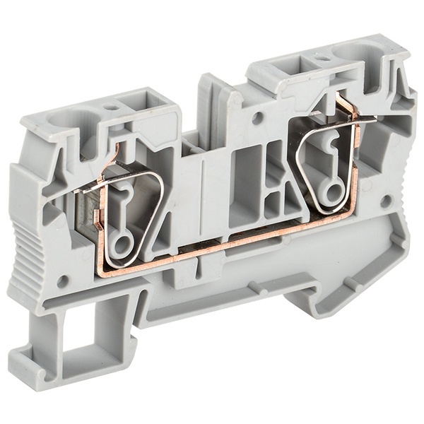 Клеммник самозажимной ИЭК КПИ 2в-6 57А серый