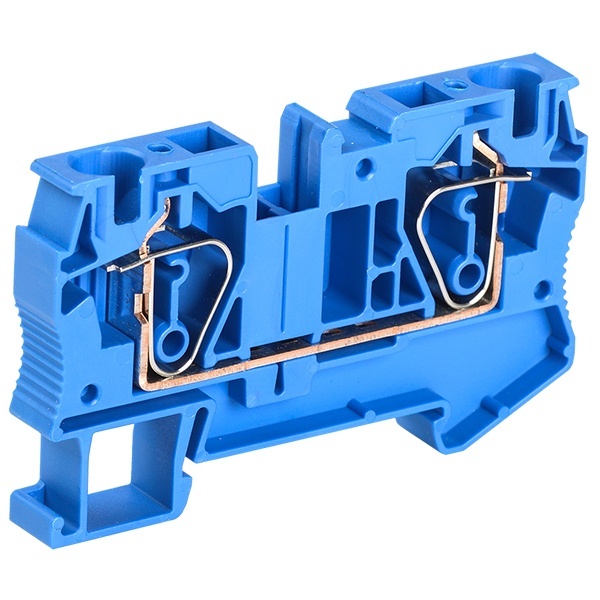 Клеммник самозажимной ИЭК КПИ 2в-6 57А синий