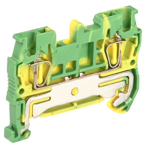 Клеммник самозажимной ИЭК КПИ 2в-1,5-PEN 17,5А желто-зеленый