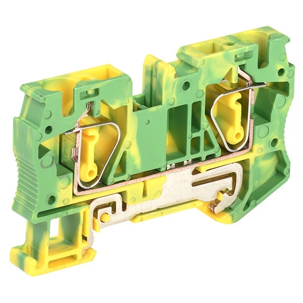 Клеммник самозажимной ИЭК КПИ 2в-6-PEN 57А желто-зеленый