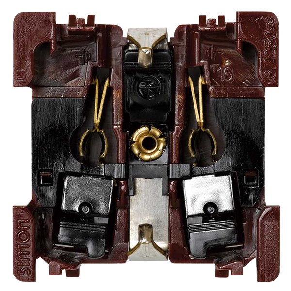 Розетка двухполюсная с заземлением Simon 82С 16А 250В винтовой зажим, механизм